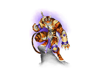 Black Tiger, black, tiger, fantasy, art, comic HD wallpaper