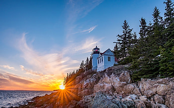 Bass Harbor Head Light Station, Maine HD wallpaper