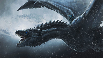 Night King Riding Dragon HD wallpaper