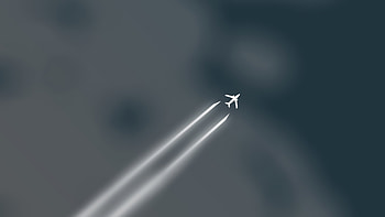 Minimalist Plane In Stormy Sky, minimalist, plane, sky, artist, artwork, art, digital-art HD wallpaper