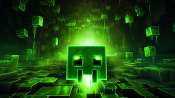 Creeper Render Acid Green Minecraft, Creeper (Minecraft), green, video game, Minecraft HD wallpaper