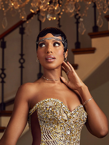 Kerry Washington, Josephine Baker, Vogue jewelry collection HD phone wallpaper