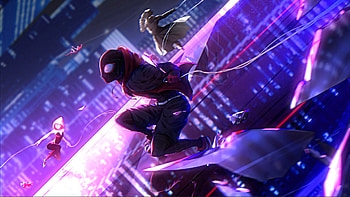 Miles Morales, Spider Man: Into The Spider Verse, Movie, Spider Gwen, Spider Man Noir, Spider Man HD wallpaper