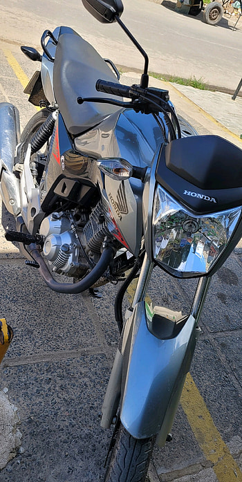 Fan 160 prata, honda, moto HD phone wallpaper