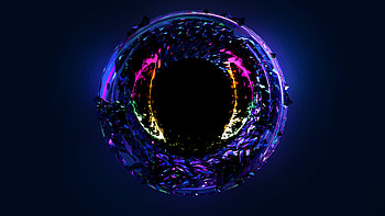 Abstract Neon Eye HD wallpaper