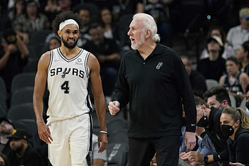 Gregg Popovich, Derrick White HD wallpaper