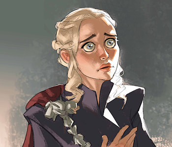 Khaleesi Artwork, daenerys-targaryen, game-of-thrones, tv-shows, artist, artwork, digital-art, deviantart HD wallpaper