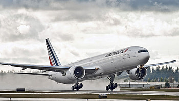 Sky, Miscellanea, Miscellaneous, Airplane, Plane, Runway, Boeing 777 HD wallpaper