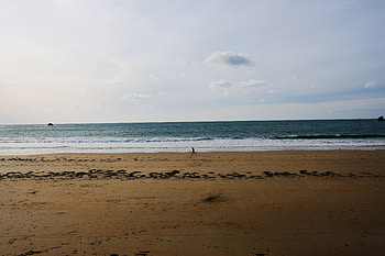 Nature, Sea, Horizon, Loneliness, Alone, Lonely HD wallpaper