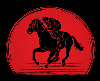 Jockey silhouette, Equestrian sport, Vector graphics, Riding symbol HD wallpaper
