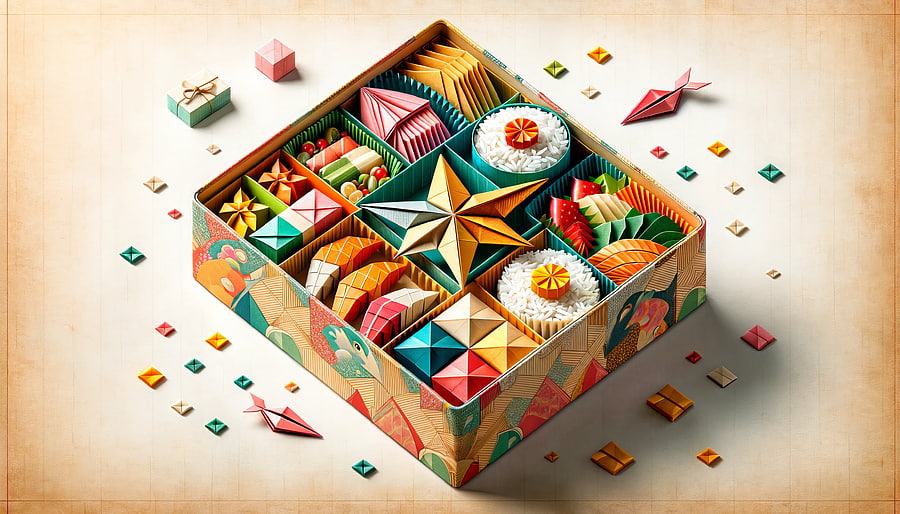 Colorful Origami Bento Box, bento box, gift, origami, festive decorations, colorful HD wallpaper