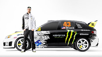 Ken Block, Subaru Impreza, Men Car, White Background HD wallpaper
