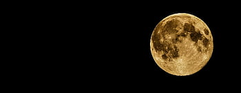 A vivid full moon against a dark, starless night sky, perfect for backgrounds. HD wallpaper