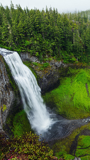 Yellowstone National Park, North Carolina waterfall, , Breathtaking backgrounds HD phone wallpaper