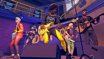 Dustborn Guitar : A Striking Gaming Aesthetic, video game, Dustborn, guitar HD wallpaper