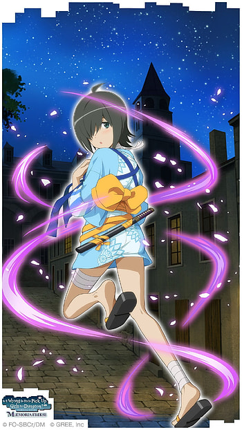 short hair, black hair, feet, sandal, Is It Wrong to Try to Pick Up Girls in a Dungeon?, Anime HD phone wallpaper
