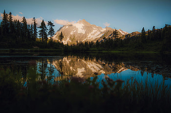 Mountain Reflection In Lake , mountains, reflection, nature HD wallpaper