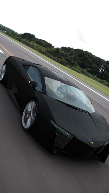 Lamborghini Hexagon, Black HD phone wallpaper