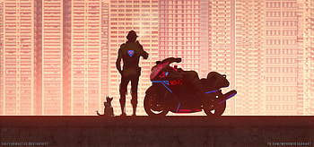Road Reaper Biker, biker, artist, artwork, digital-art, deviantart HD wallpaper