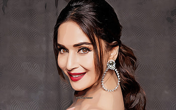 Madhuri Dixit, , vector art, Bollywood, indian actress, celebrity drawings, Madhuri Dixit drawing, indian celebrity, movie stars, Madhuri Dixit HD wallpaper