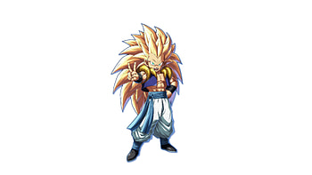 Gotenks, dragon ball fighterz, blonde, anime boy, video game HD wallpaper