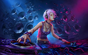 Livin the Dream, women, music, abstract, fantasy HD wallpaper