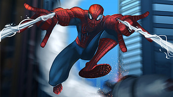 Spiderman Web Shooter, spiderman, artwork, digital-art, superheroes, deviantart, art HD wallpaper