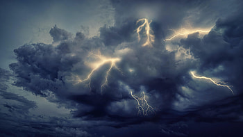 Nature, Sky, Clouds, Lightning, Storm HD wallpaper