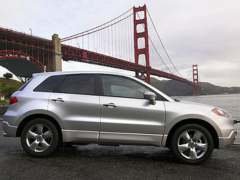 Auto, Rivers, Acura, Cars, Jeep, Bridge, Side View, Style, Akura, Silver Metallic, Rdx HD wallpaper