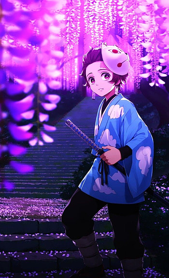 Demon Slayer Wisteria HD phone wallpaper