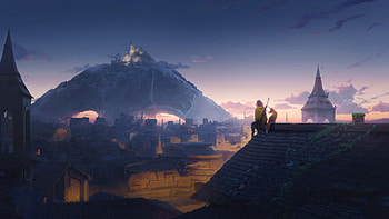 My Town My Memories, artist, artwork, digital-art, artstation HD wallpaper