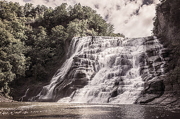 Nature, Rivers, Waterfall, Break, Precipice, Flow HD wallpaper