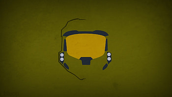 Master Chief Minimalism, minimalism, artist HD wallpaper
