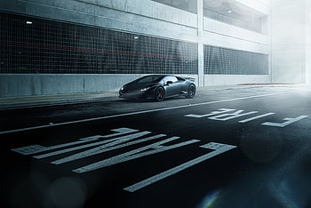 Black Lamborghini Huracan Supercar Vehicle, lamborghini-huracan, lamborghini, cars HD wallpaper