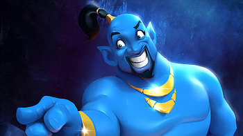 Will Smith As Genie Cartoon Art, will-smith, aladdin, genie, movies, artist, artwork, digital-art, deviantart HD wallpaper