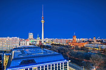 Cities, Houses, Roads, Night, Berlin, City HD wallpaper