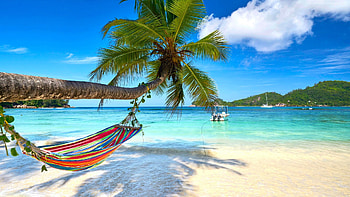 Summer paradise, Leisure at the shore, Skyline beauty, Serene HD wallpaper