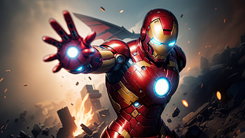 Iron Man Unstoppable Avenger, iron-man, superheroes, artwork, digital-art, artist, deviantart HD wallpaper