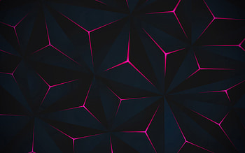 Glow in the Dark, Abstract triangle glow, Dark , Dual wide HD wallpaper
