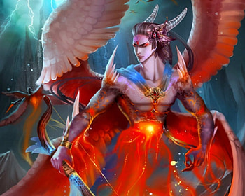The Fallen, wings, angel, fantasy, man HD wallpaper