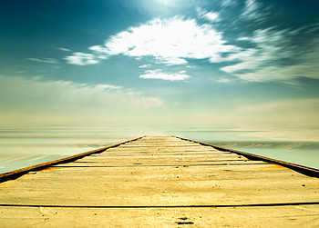 Nature, Sky, Pier, Path, Planks, Board, Track, Way, Choice, Straight, Straight Line HD wallpaper