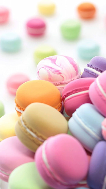 Macaron , backgrounds, Colorful French pastries, Sweet treats HD phone wallpaper