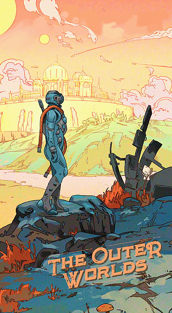 The outer worlds, art, chill HD phone wallpaper