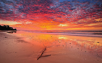 Landscape Beach Tropical, nature, sky, clouds, beach HD wallpaper