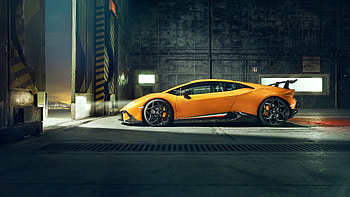Lamborghini Huracan Performante, side view HD wallpaper