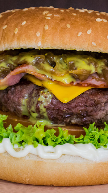 Burger Fillings, food HD phone wallpaper