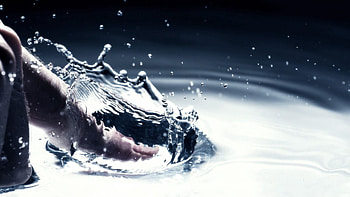 Water, Drops, Macro, Spray, Splash, Liquid, Finger HD wallpaper