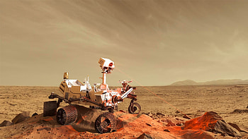 Curiosity rover , backgrounds, Space exploration, Martian scenery HD wallpaper