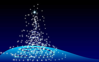 Christmas day, blue, holiday, christmas, tree HD wallpaper