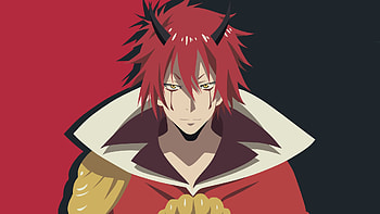 Benimaru (That Time I Got Reincarnated As A Slime), That Time I Got Reincarnated As A Slime, Tensei Shitara Slime Datta Ken, Minimalist, Anime HD wallpaper